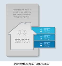 Vector infographic template for diagram, graph, presentation, chart, business concept with 3 options.