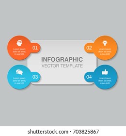 Vector infographic template for diagram, graph, presentation, chart, business concept with 4 options.
