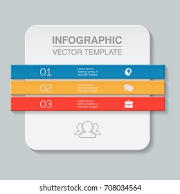 Vector infographic template for diagram, graph, presentation, chart, business concept with 3 options.