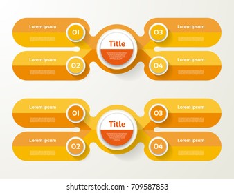 Vector infographic template for diagram, graph, presentation and chart. Business concept with 4 options, parts, steps or processes