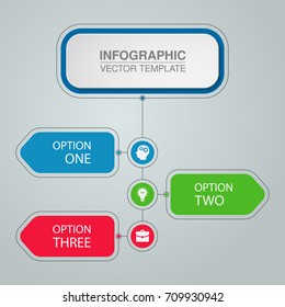 Vector infographic template for diagram, graph, presentation, chart, business concept with 3 options.