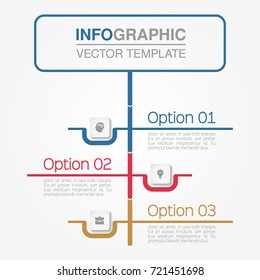 Vector infographic template for diagram, graph, presentation, chart, business concept with 3 options.