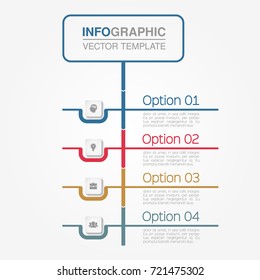 Vector infographic template for diagram, graph, presentation, chart, business concept with 4 options.