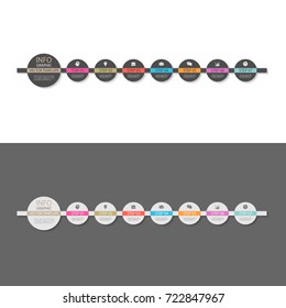 Vector infographic template for diagram, graph, presentation, chart, business concept with 7 options.