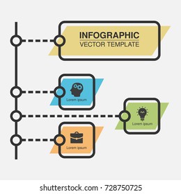 Vector infographic template for diagram, graph, presentation, chart, business concept with 3 options.