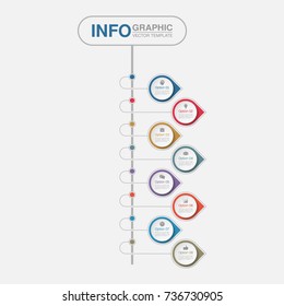 Vector infographic template for diagram, graph, presentation, chart, business concept with 8 options.