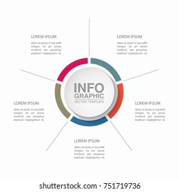Vector infographic template for diagram, graph, presentation, chart, business concept with 6 options.