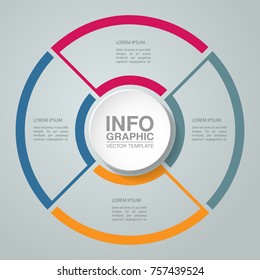 Vector infographic template for diagram, graph, presentation, chart, business concept with 4 options.