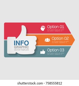 Vector infographic template for diagram, graph, presentation, chart, business concept with 3 options.