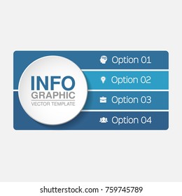 Vector infographic template for diagram, graph, presentation, chart, business concept with 4
 options.