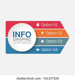Vector infographic template for diagram, graph, presentation, chart, business concept with 4 options.