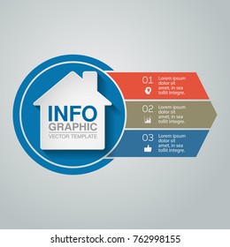 Vector infographic template for diagram, graph, presentation, chart, business concept with 3 options.