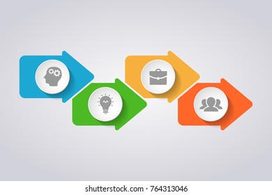 Vector infographic template for diagram, graph, presentation, chart, business concept with 4 options.