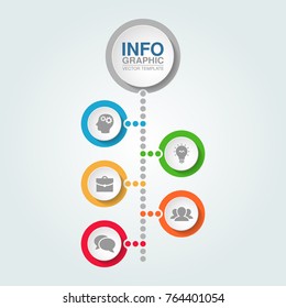 Vector infographic template for diagram, graph, presentation, chart, business concept with 8 options.