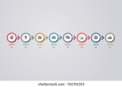 Vector infographic template for diagram, graph, presentation, chart, business concept with 6 options.