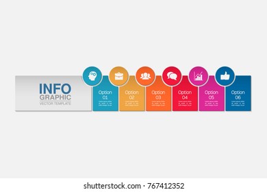 Vector infographic template for diagram, graph, presentation, chart, business concept with 5 options.