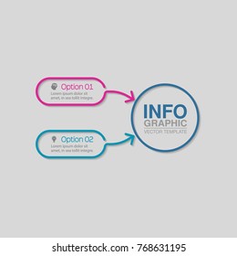 Vector infographic template for diagram, graph, presentation, chart, business concept with 4 options.