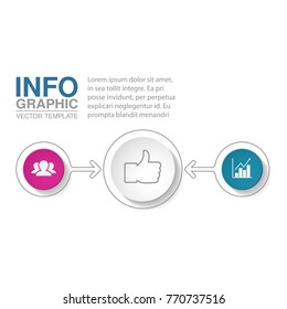 Vector infographic template for diagram, graph, presentation, chart, business concept with 2 options.