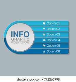Vector infographic template for diagram, graph, presentation, chart, business concept with 5 options.