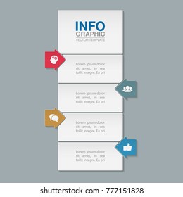 Vector infographic template for diagram, graph, presentation, chart, business concept with 4 options.