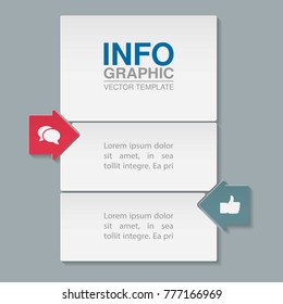 Vector infographic template for diagram, graph, presentation, chart, business concept with 2 options.