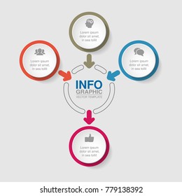 Vector infographic template for diagram, graph, presentation, chart, business concept with 3 options.