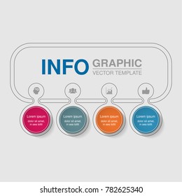 Vector infographic template for diagram, graph, presentation, chart, business concept with 4 options.