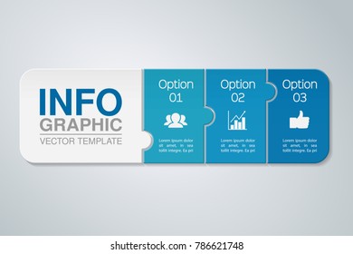 Vector infographic template for diagram, graph, presentation, chart, business concept with 3 options.