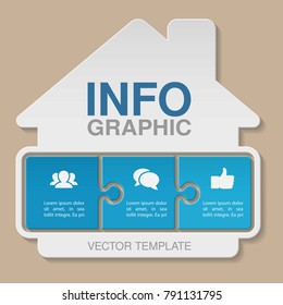 Vector infographic template for diagram, graph, presentation, chart, business concept with 3 options.