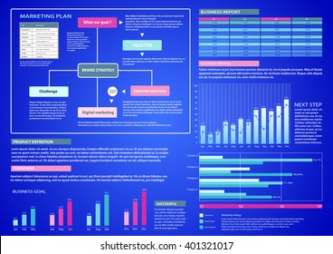 Vector infographic. Template element for diagram,business strategy planning, presentation and chart. Business concepts, parts, steps or processes.

