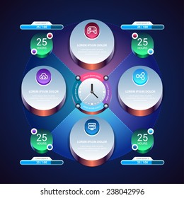 Vector Infographic template. Eps 10.