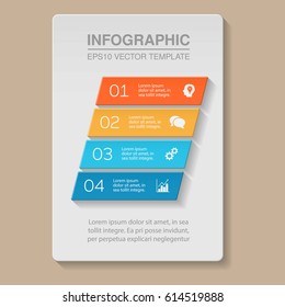 Vector infographic template, four options.