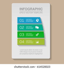 Vector infographic template, four options.