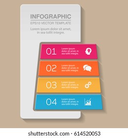 Vector infographic template, four options.