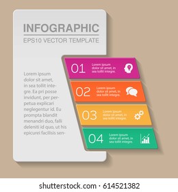 Vector infographic template, four options.