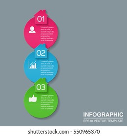 Vector infographic template, home.