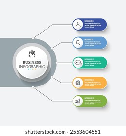 Vector infographic template with icons