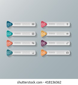 Vector infographic template with icons