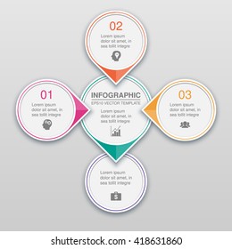 Vector infographic template with icons