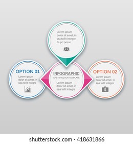 Vector infographic template with icons