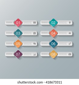 Vector infographic template with icons
