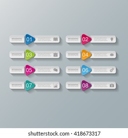 Vector infographic template with icons