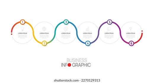 Vector Infographic template idea design.