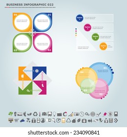 Vector infographic template : Infographic, infochart , diagram & flowchart design for presentation & business (Part 22)