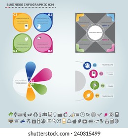 Vector infographic template: Infographic, infochart , diagram & flowchart design for presentation & business 