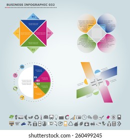 Vector infographic template : Infographic, infochart , diagram & flowchart design for presentation & business (Part 32)