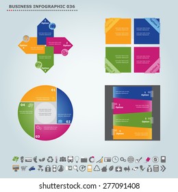 Vector infographic template : Infographic, infochart , diagram & flowchart design for presentation & business (Part 36)