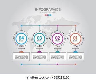 Vector infographic template. Infographics concept with options. Workflow layout. The file is saved in the version 10 EPS. This image contains transparency. 