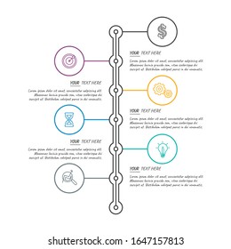 Vector infographic template , integrated circles. Business concept with 3, 4, 5, 6 options. For content, diagram, flowchart, steps, parts, timeline infographics, workflow, chart.