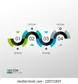 Vector infographic template in minimal style